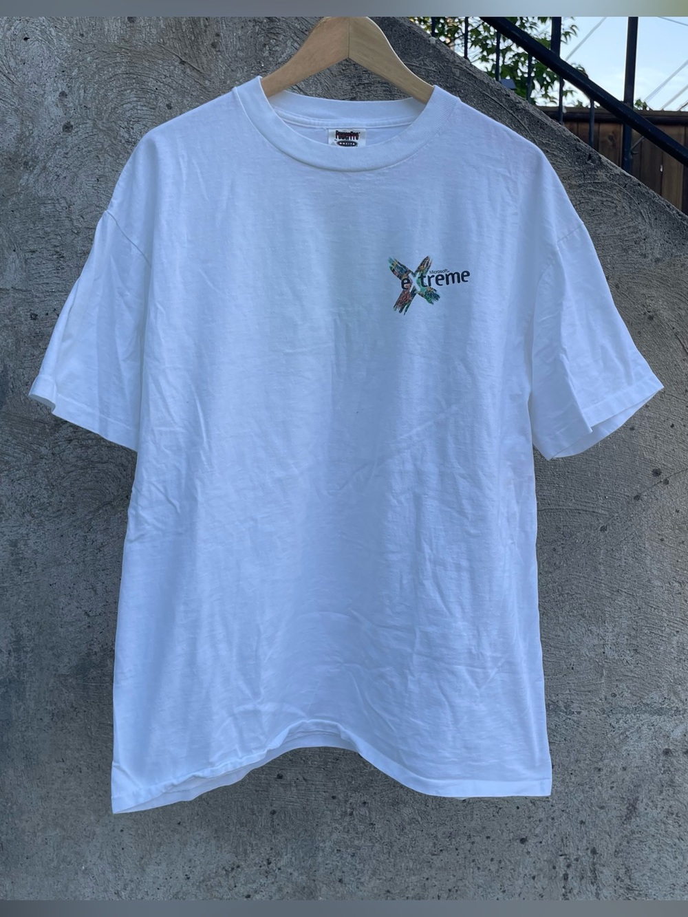 Vintage 90s Microsoft Xtreme double sided single stitch promo tee size XL